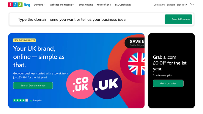WebRun in 123 Reg: check domain and hosting renewal dates