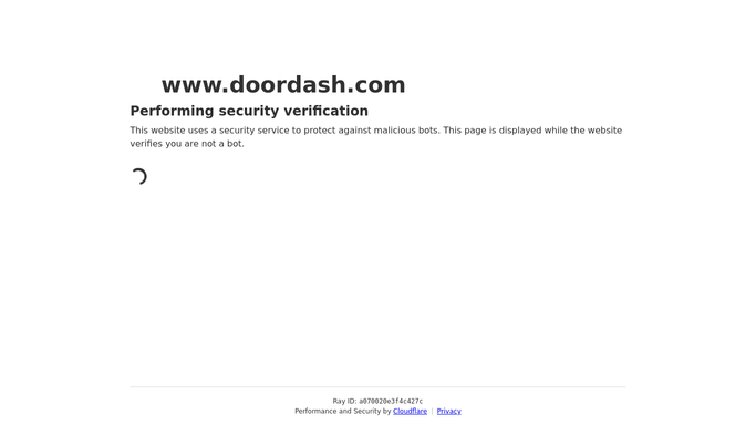 WebRun in DoorDash: compare menu and hours