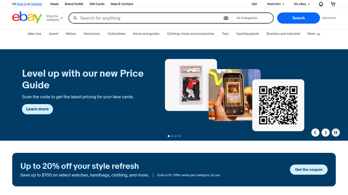 WebRun in eBay: compare quantities on eBay listings