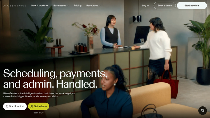 WebRun in GlossGenius: pull tomorrow's appointments