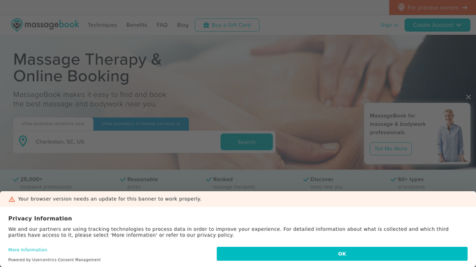 WebRun in MassageBook: read today's appointment schedule
