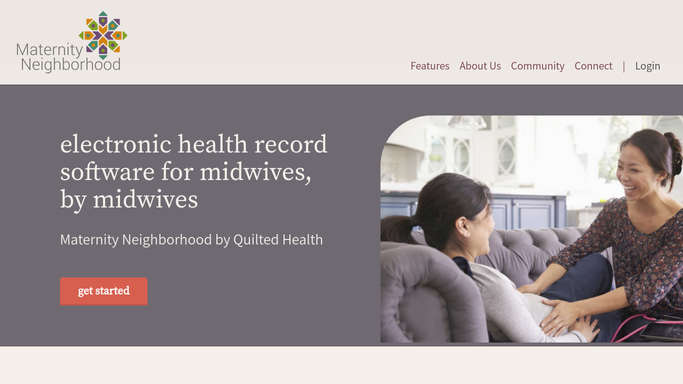 The maternityneighborhood.com homepage, the app these three jobs run in.